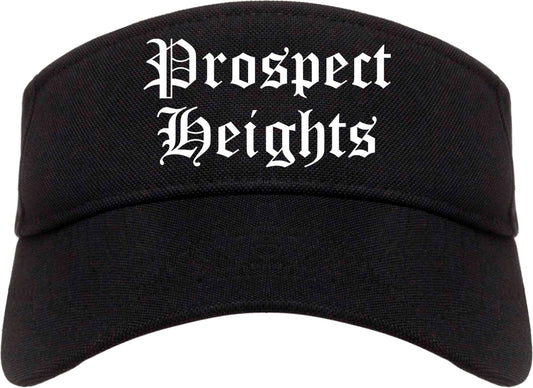 Prospect Heights Illinois IL Old English Mens Visor Cap Hat Black