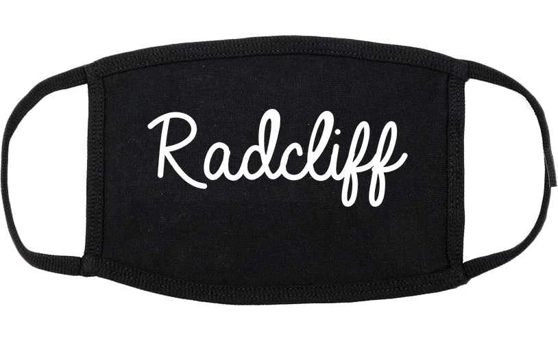 Radcliff Kentucky KY Script Cotton Face Mask Black