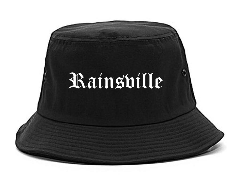Rainsville Alabama AL Old English Mens Bucket Hat Black