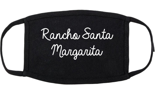 Rancho Santa Margarita California CA Script Cotton Face Mask Black