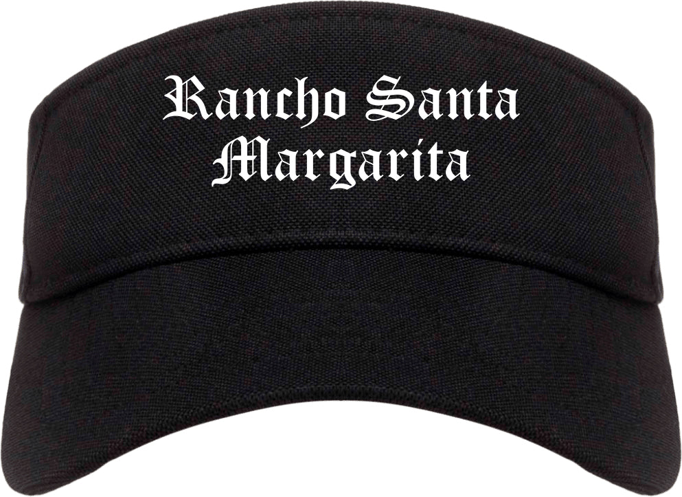 Rancho Santa Margarita California CA Old English Mens Visor Cap Hat Black