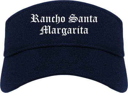 Rancho Santa Margarita California CA Old English Mens Visor Cap Hat Navy Blue