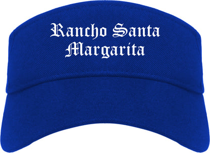 Rancho Santa Margarita California CA Old English Mens Visor Cap Hat Royal Blue