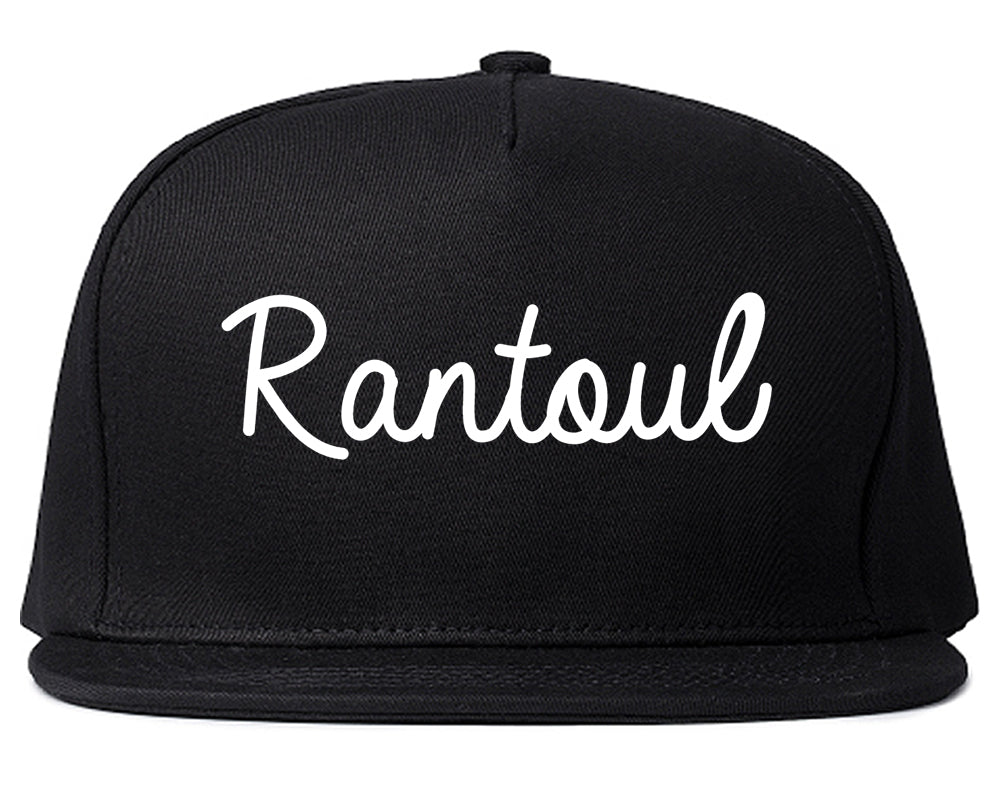 Rantoul Illinois IL Script Mens Snapback Hat Black