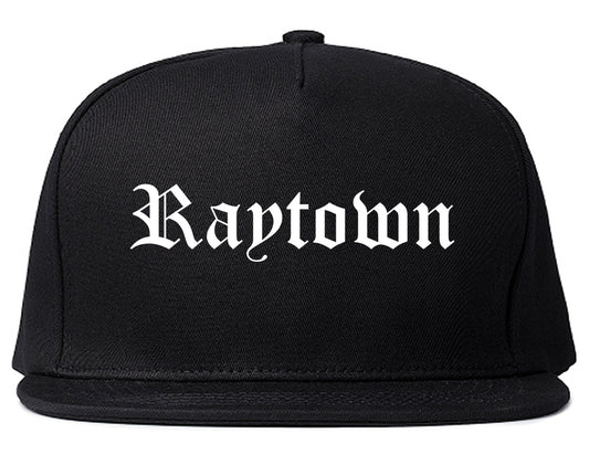 Raytown Missouri MO Old English Mens Snapback Hat Black