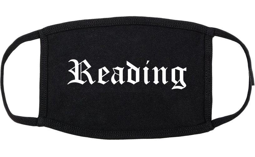 Reading Ohio OH Old English Cotton Face Mask Black