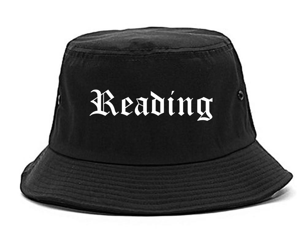 Reading Ohio OH Old English Mens Bucket Hat Black