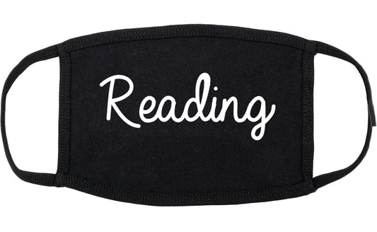 Reading Ohio OH Script Cotton Face Mask Black