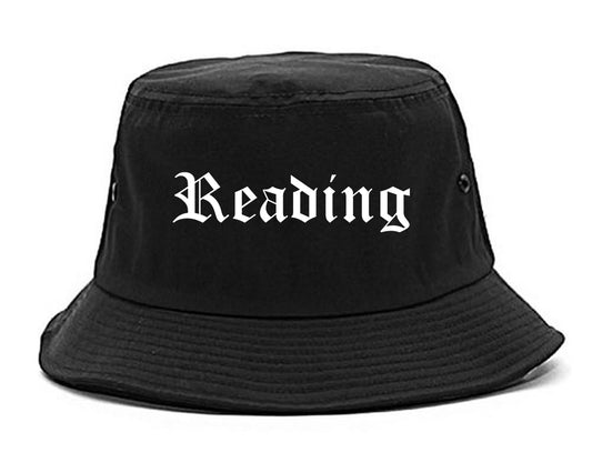 Reading Pennsylvania PA Old English Mens Bucket Hat Black