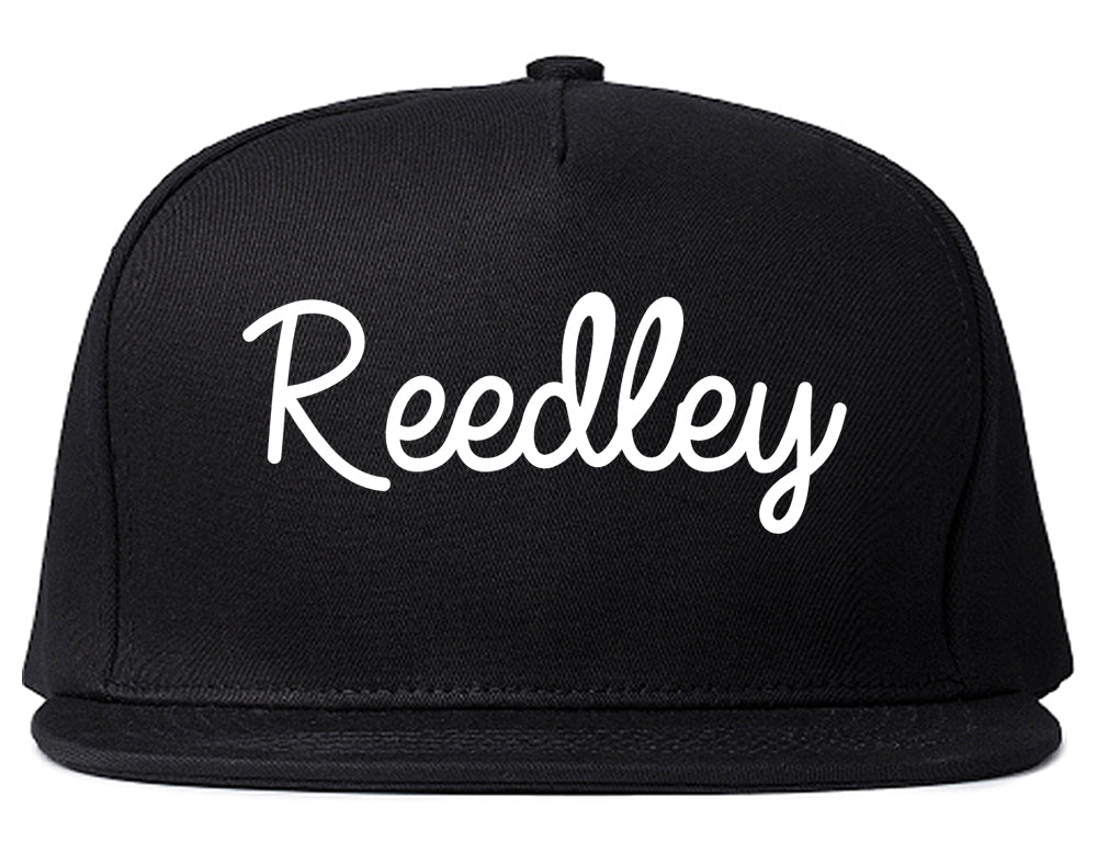 Reedley California CA Script Mens Snapback Hat Black