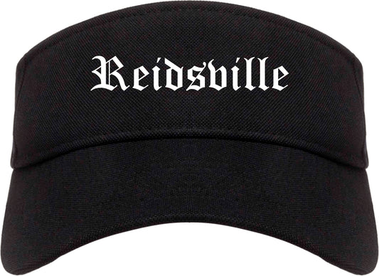 Reidsville North Carolina NC Old English Mens Visor Cap Hat Black