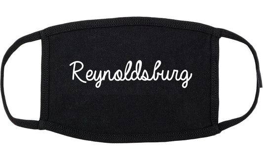 Reynoldsburg Ohio OH Script Cotton Face Mask Black