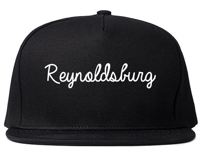 Reynoldsburg Ohio OH Script Mens Snapback Hat Black