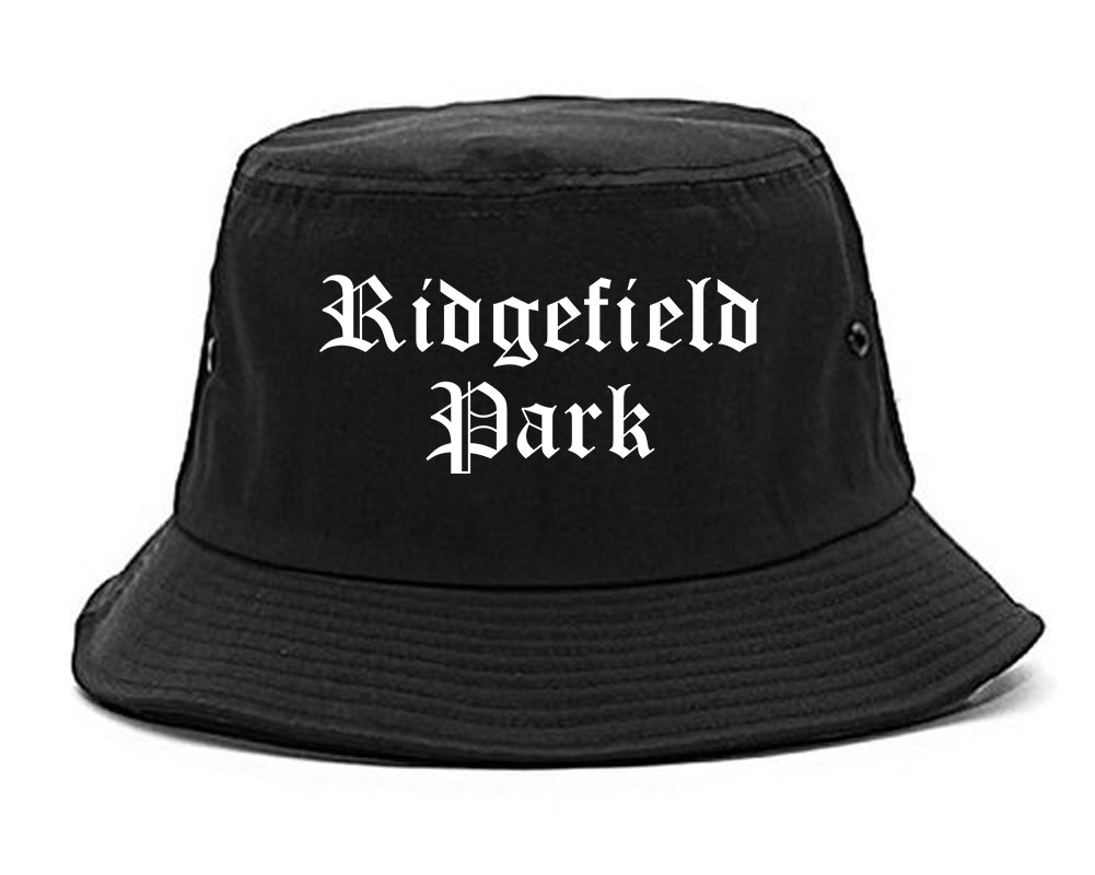 Ridgefield Park New Jersey NJ Old English Mens Bucket Hat Black