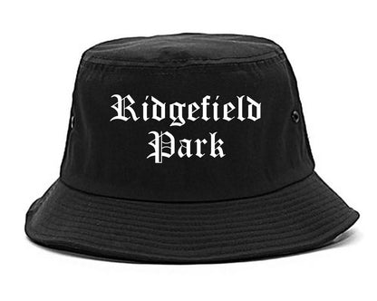 Ridgefield Park New Jersey NJ Old English Mens Bucket Hat Black