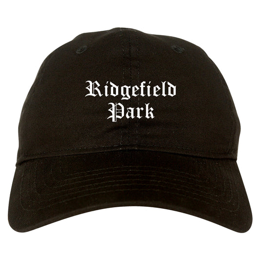 Ridgefield Park New Jersey NJ Old English Mens Dad Hat Baseball Cap Black