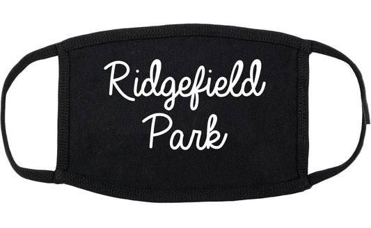Ridgefield Park New Jersey NJ Script Cotton Face Mask Black