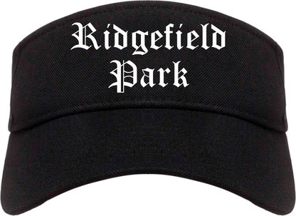 Ridgefield Park New Jersey NJ Old English Mens Visor Cap Hat Black