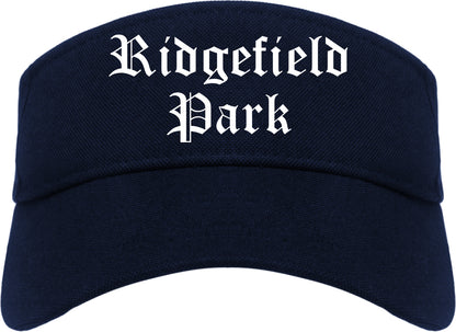 Ridgefield Park New Jersey NJ Old English Mens Visor Cap Hat Navy Blue
