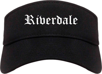 Riverdale Georgia GA Old English Mens Visor Cap Hat Black