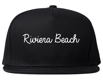 Riviera Beach Florida FL Script Mens Snapback Hat Black