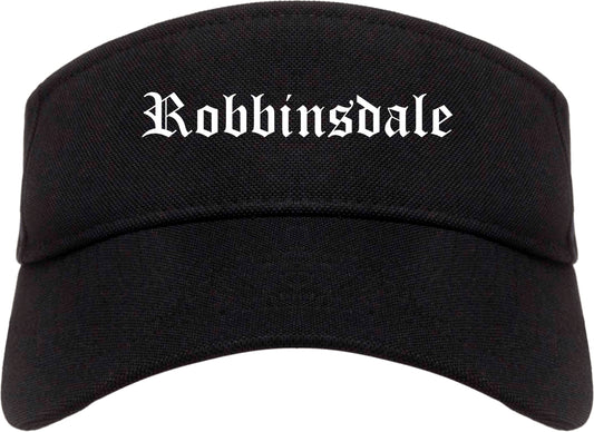 Robbinsdale Minnesota MN Old English Mens Visor Cap Hat Black