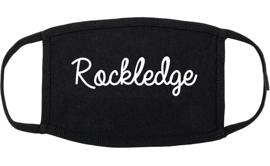Rockledge Florida FL Script Cotton Face Mask Black