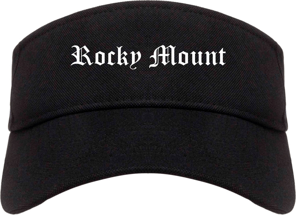 Rocky Mount North Carolina NC Old English Mens Visor Cap Hat Black