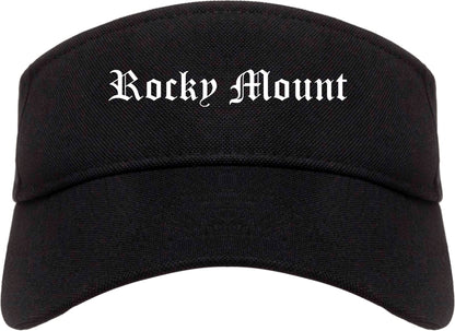 Rocky Mount North Carolina NC Old English Mens Visor Cap Hat Black