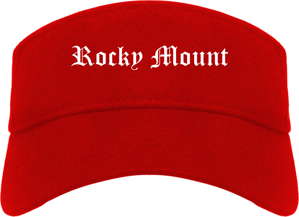 Rocky Mount Virginia VA Old English Mens Visor Cap Hat Red