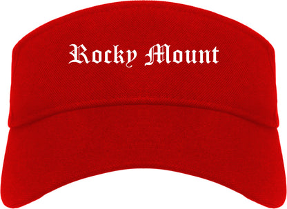 Rocky Mount Virginia VA Old English Mens Visor Cap Hat Red