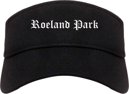 Roeland Park Kansas KS Old English Mens Visor Cap Hat Black