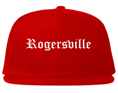 Rogersville Tennessee TN Old English Mens Snapback Hat Red