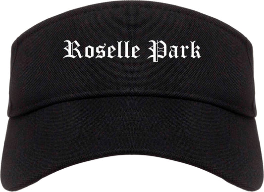 Roselle Park New Jersey NJ Old English Mens Visor Cap Hat Black