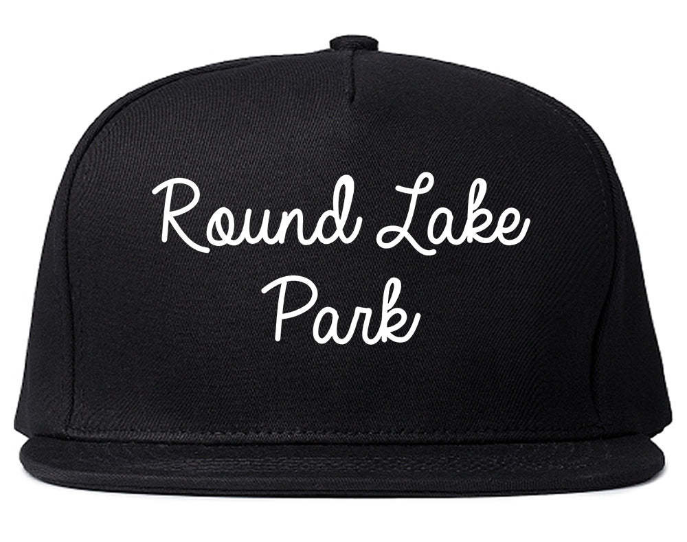 Round Lake Park Illinois IL Script Mens Snapback Hat Black