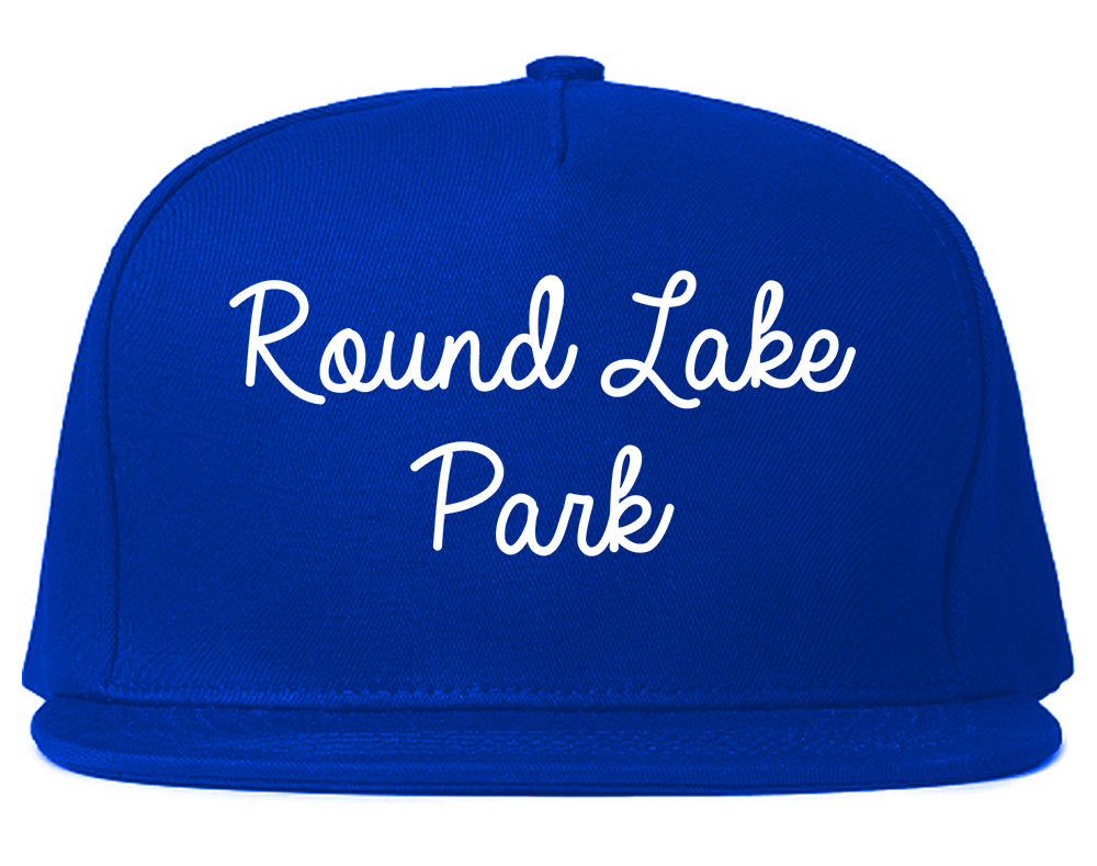 Round Lake Park Illinois IL Script Mens Snapback Hat Royal Blue