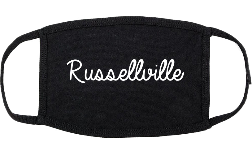 Russellville Kentucky KY Script Cotton Face Mask Black