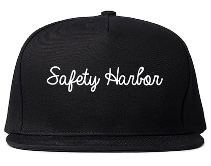 Safety Harbor Florida FL Script Mens Snapback Hat Black
