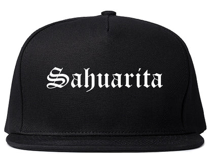 Sahuarita Arizona AZ Old English Mens Snapback Hat Black