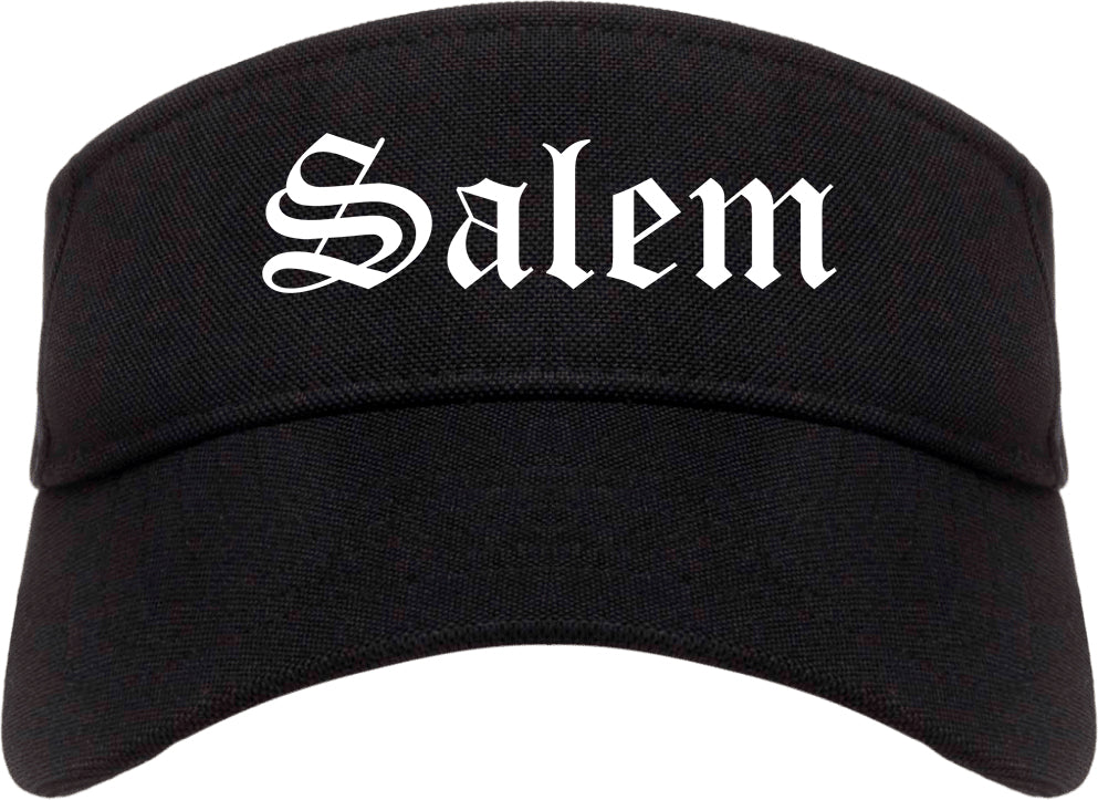 Salem Missouri MO Old English Mens Visor Cap Hat Black