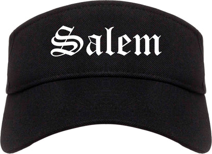 Salem Missouri MO Old English Mens Visor Cap Hat Black
