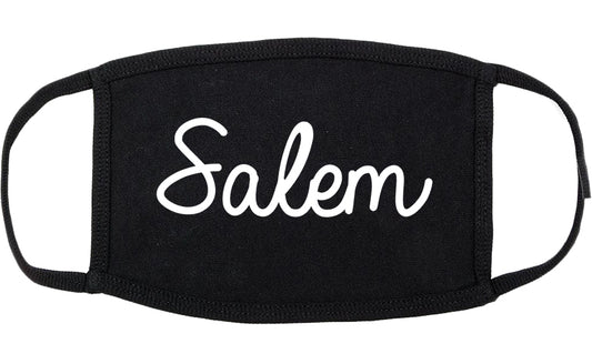 Salem New Jersey NJ Script Cotton Face Mask Black