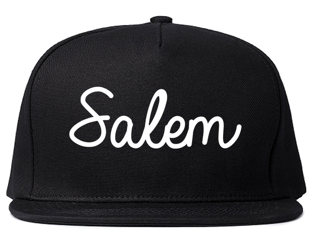 Salem Ohio OH Script Mens Snapback Hat Black