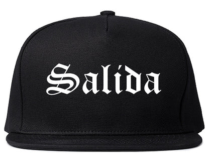 Salida Colorado CO Old English Mens Snapback Hat Black