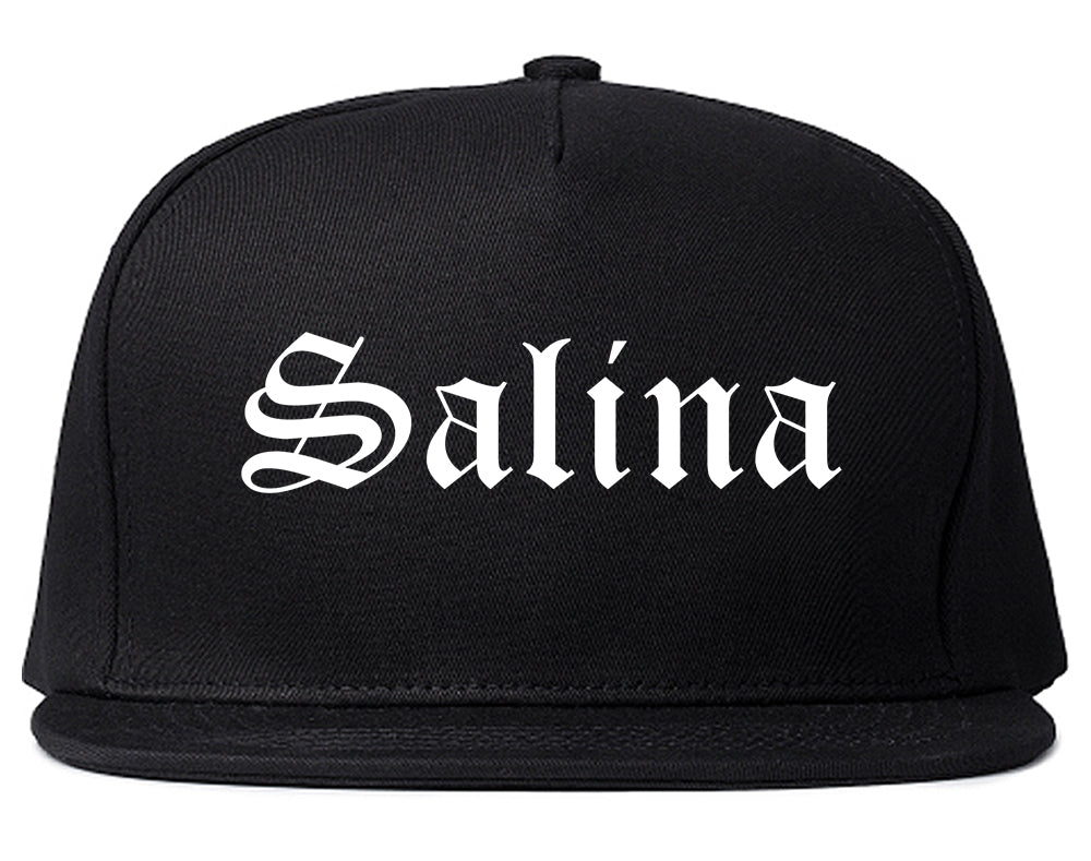 Salina Kansas KS Old English Mens Snapback Hat Black