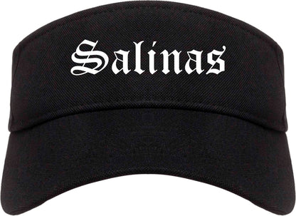 Salinas California CA Old English Mens Visor Cap Hat Black
