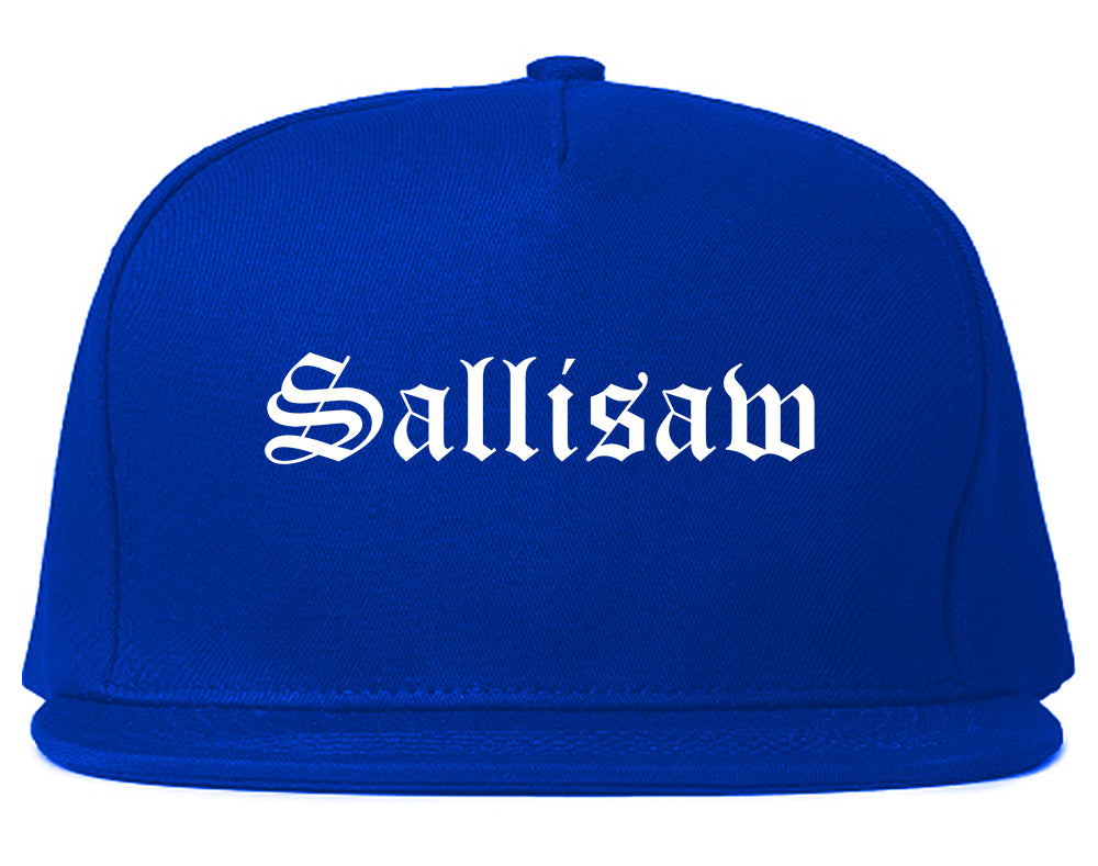 Sallisaw Oklahoma OK Old English Mens Snapback Hat Royal Blue