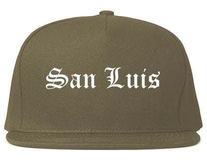 San Luis Arizona AZ Old English Mens Snapback Hat Grey