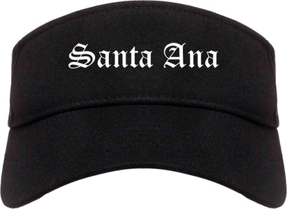 Santa Ana California CA Old English Mens Visor Cap Hat Black
