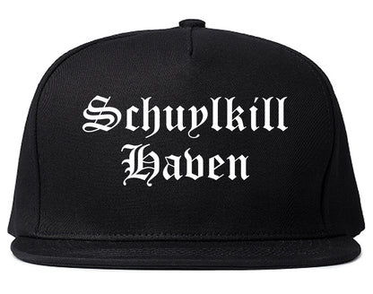 Schuylkill Haven Pennsylvania PA Old English Mens Snapback Hat Black
